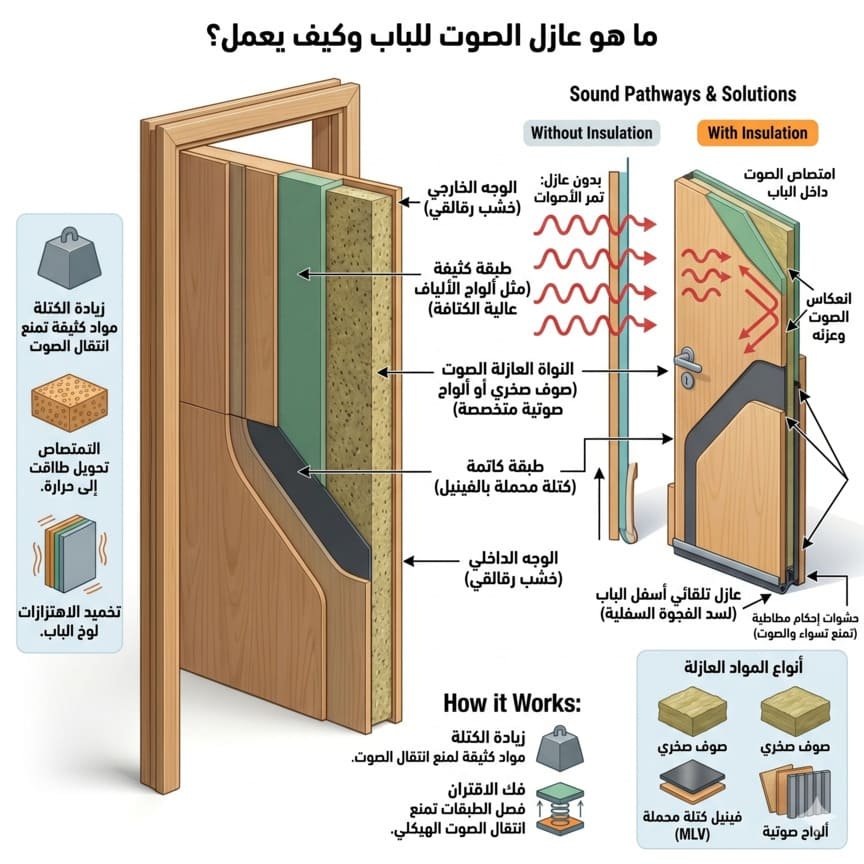 عازل الصوت للباب